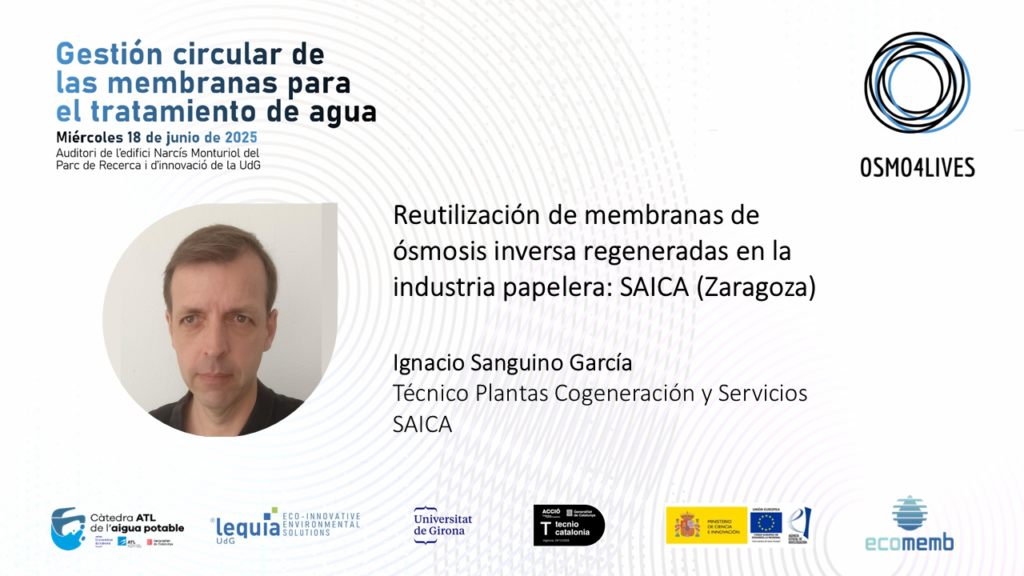 Reutilización de membranas de ósmosis inversa regeneradas por Ecomemb en la industria papelera